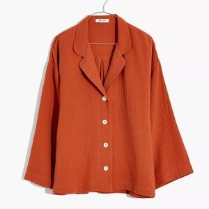 NWT Madewell Terracotta Gauze PJ Set